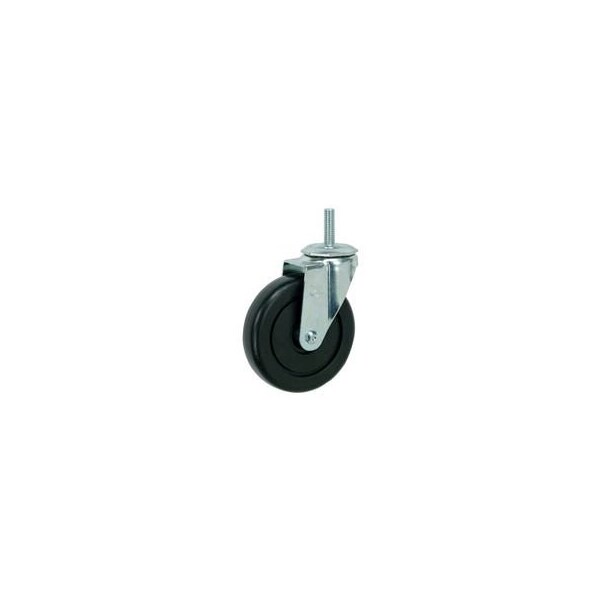 Casters Wheels & Industrial Handling Faultless Swivel Threaded Stem Caster 4in Polyolefin Wheel G460S-4 - main